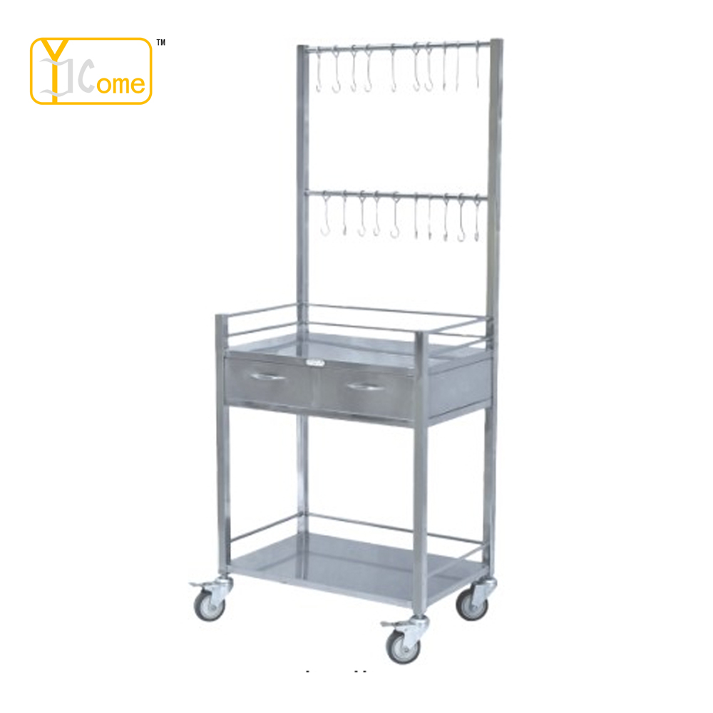 Stainless Steel Infusion Treatment Trolley